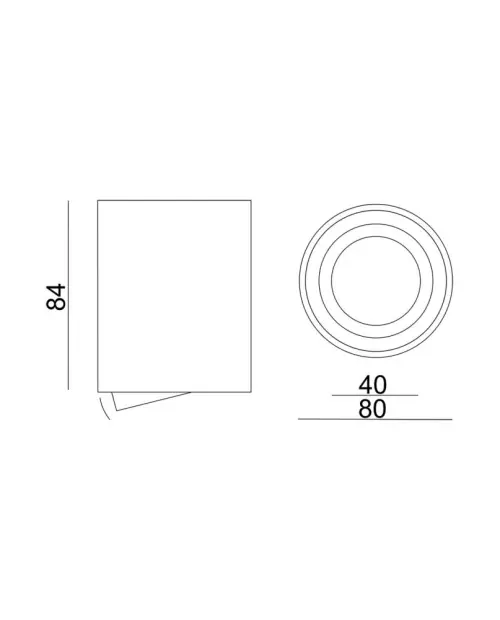 Stropné svietidlo KM AMAT-M 63000620 1x35W GU10 230V IP20